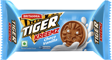 Britannia Tiger Kreemz Choco Vanilla Cream Biscuits