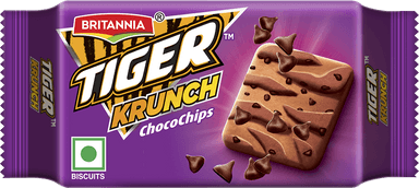 Britannia Tiger Crunch Chocochips Biscuits